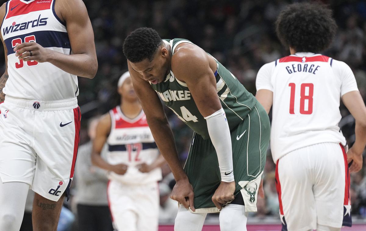 Giannis Antetokounmpo | Giannis Antetokounmpo se je poškodoval. | Foto Reuters