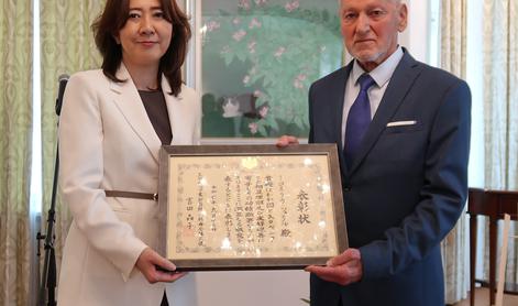 Olimpionik Cerar prejel priznanje japonskega veleposlaništva
