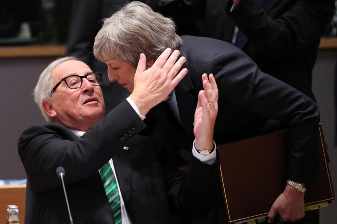 Theresa May in Jean-Claude Juncker | Predsednik Evropske komisije Jean-Claude Juncker in britanska premierka Theresa May | Foto Reuters