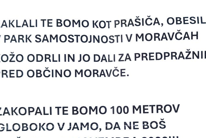 "Ne boš dočakal volitev": kandidatu za župana Moravč grozijo s smrtjo