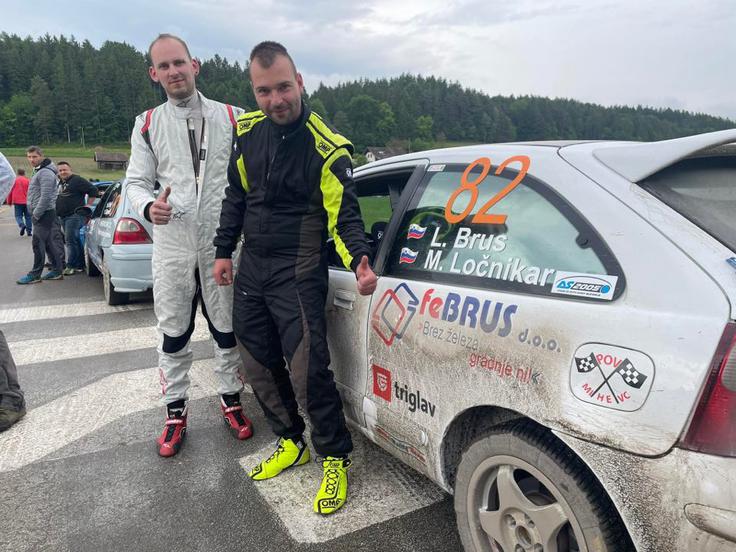 Zmago v diviziji I iz Velenja brani Luka Brus s sovoznikom Mitjo Ločnikarjem (MG ZR 105). | Foto: Gregor Pavšič