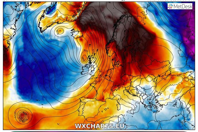 vreme | Temperature bodo v nadaljevanju tedna po nekaterih koncih Evrope narasle tudi do 30 stopinj Celzija.  | Foto Severe Weather Europe