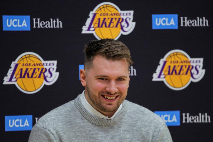 Luka Dončić LA Lakers | Luka Dončić je v mestu angelov začel novo poglavje v bogati športni karieri. | Foto Reuters