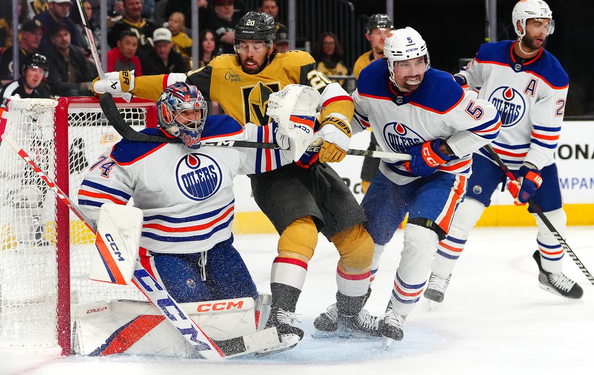 Vegas Golden Knights, Edmonton Oilers | Vegas Golden Knights so dobili prvo tekmo polfinala zahodne konference. | Foto Reuters