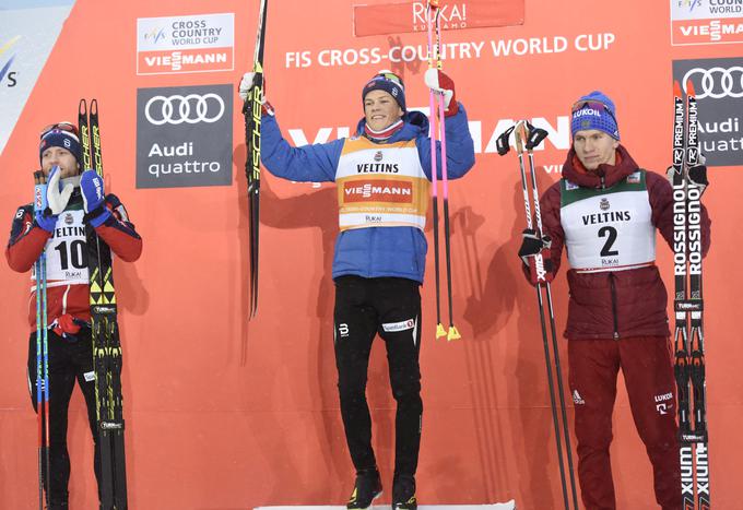 Norvežan Johannes Klaebo je zmagal že tretjič v tej sezoni. | Foto: Reuters