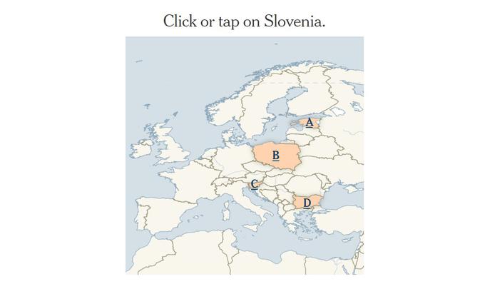 Prvo vprašanje ameriškega kviza: Kje je Slovenija? | Foto: zajem zaslona/Diamond villas resort