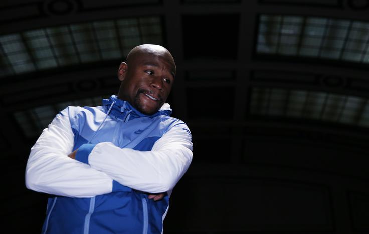 Mayweather na treningu menda ni tako zavzet, kot je bil v preteklosti.  | Foto: Reuters
