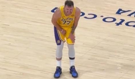 Dončić v bolečinah prestrašil navijače, nato pojasnil