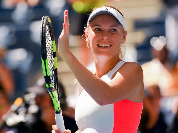 Caroline Wozniacki je napredovala brez izgubljenega niza. | Foto: Reuters