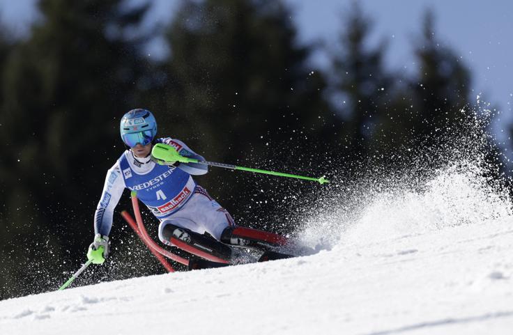  Timon Haugan je vodil že po prvem teku. | Foto: Reuters