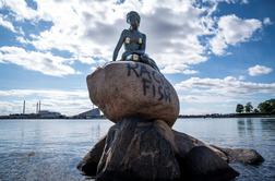 Vandali oskrunili slavni danski kip