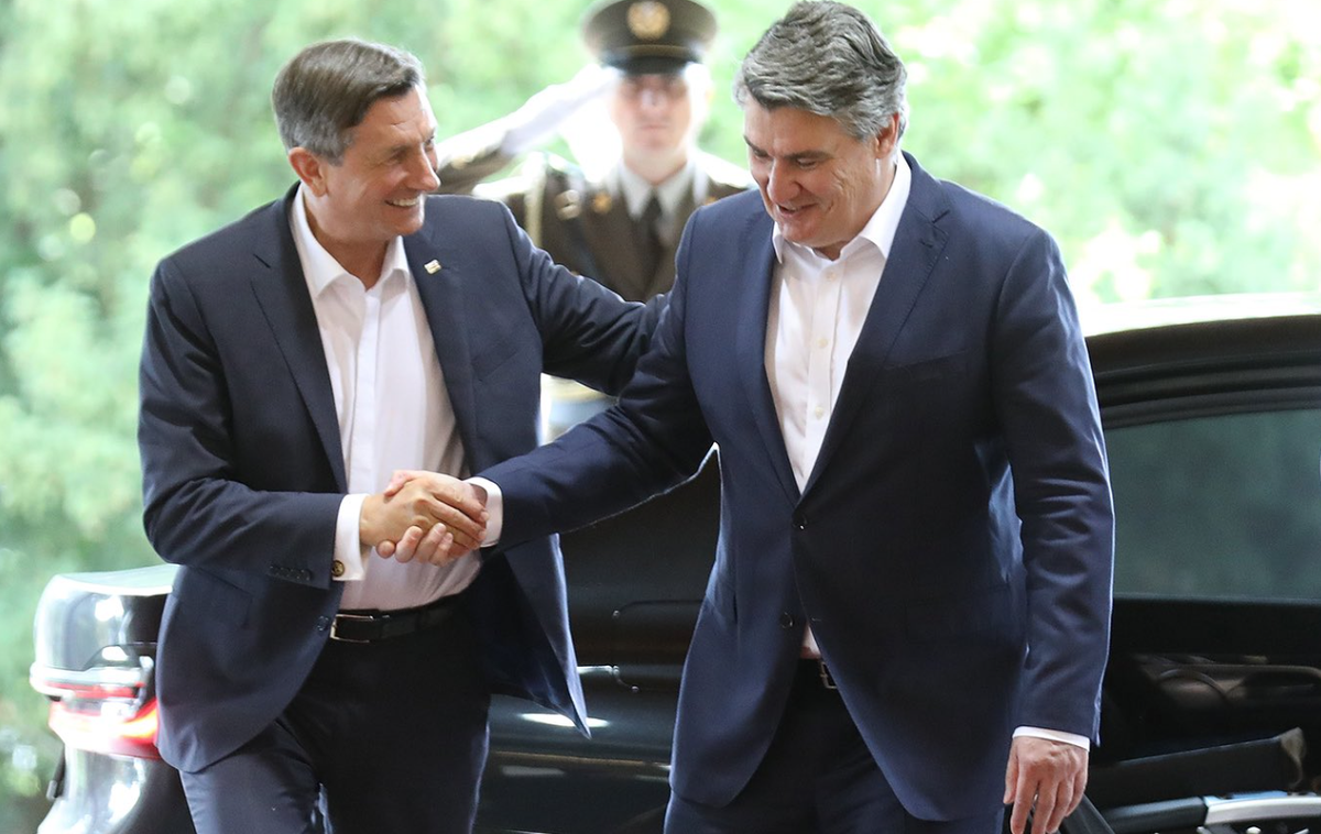 Borut Pahor | . Predsednika sta se sestala na delovnem srečanju in se posvetovala o aktualnih vprašanjih v regiji in Evropi. | Foto Twitter