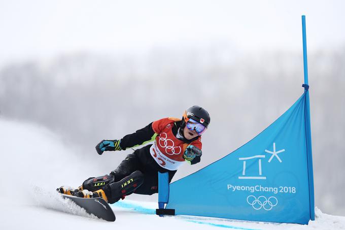 Naiying Gong je leta 2019 z zmago v domačem Secret Gardnu, na prizorišču prihodnjih zimskih olimpijskih iger, poskrbela za prvo kitajsko zmago v svetovnem pokalu v alpskem deskanju. | Foto: Getty Images