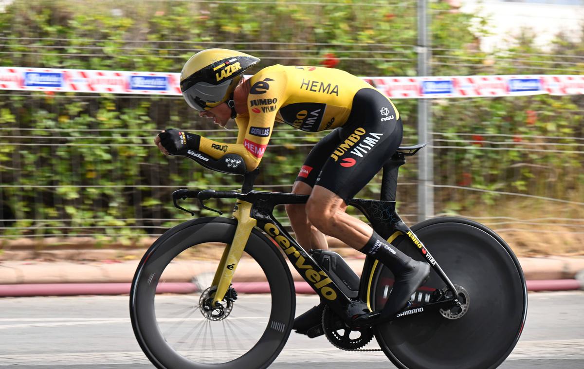 Primož Roglič, Vuelta 22 | Primož Roglič je moral prvič v poklicni karieri priznati premoč kateremu od tekmecev v vožnjah na čas na španskih tleh.  | Foto Guliverimage
