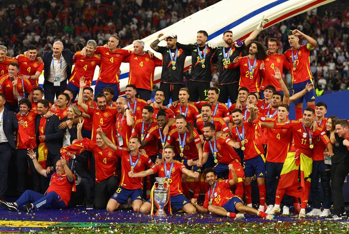 Španci so edini na tem Euru premagali Angleže. Zanimivo je, da je bila edina reprezentanca, ki ni prejela niti enega zadetka proti trem levom, na tem Euru prav Slovenija. | Foto: Reuters
