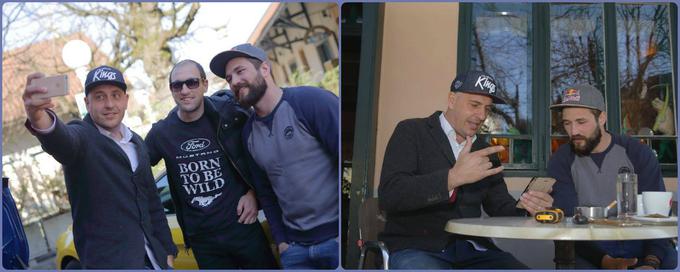 6Pak Čukur in Filip Flisar sta se na kavo odpeljala kako drugače kot z rumenim mustangom. Foto: Facebook Ford Slovenija | Foto: 