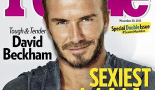 Beckham je najbolj seksi moški na svetu: Otroci se mi bodo smejali