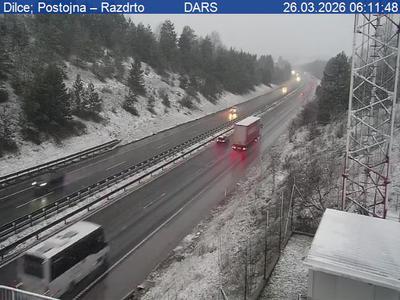 Ponekod že sneži do nižin, v prometu zapore zaradi izjemno močnega vetra #foto