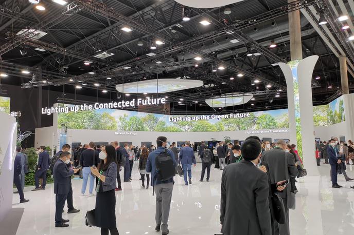 Huawei, MWC22, digitalna preobrazba | Digitalna prihodnost je lahko in bi morala biti tudi zelena prihodnost, je eno od ključnih sporočil letošnjega Mobile World Congressa. | Foto Srdjan Cvjetović