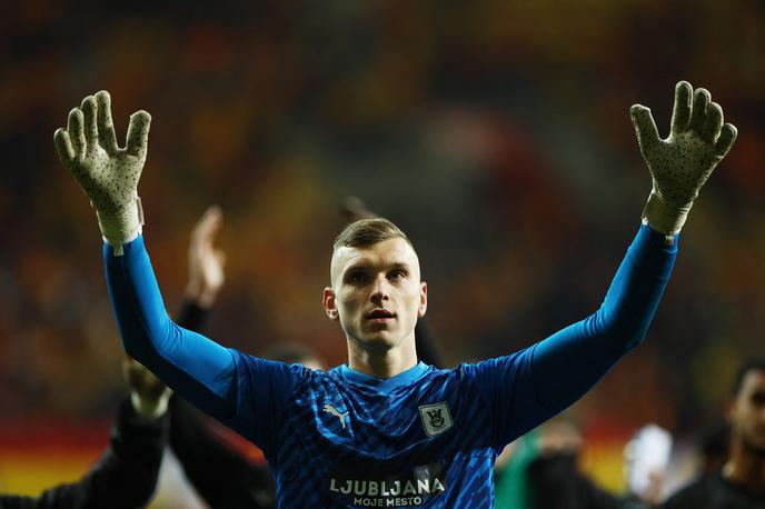 Jagiellonia Olimpija | Matevž Vidovšek je ligaški del konferenčne lige sklenil v svojem slogu, z nedotaknjeno mrežo (0:0). | Foto Reuters