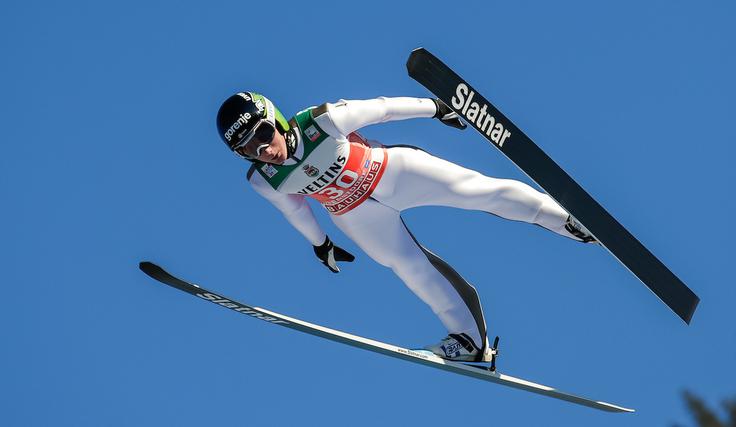 Cene Prevc je imel v drugi seriji težavo s smučko. | Foto: Sportida