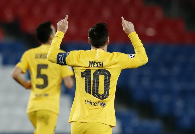 Messi je na dveh tekmah proti PSG dosegel dva zadetka. Edina, kar jih je dosegla Barcelona. | Foto: Reuters