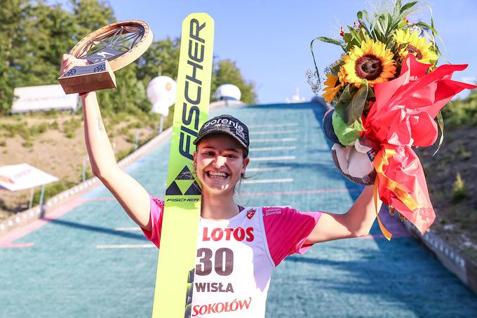 V tekmovalnem poletju je bila najbolj zadovoljna s skoki v Wisli. | Foto: Sportida