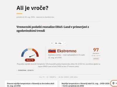 Kako izjemna je zdajšnja vročina? Številke so neizprosne!
