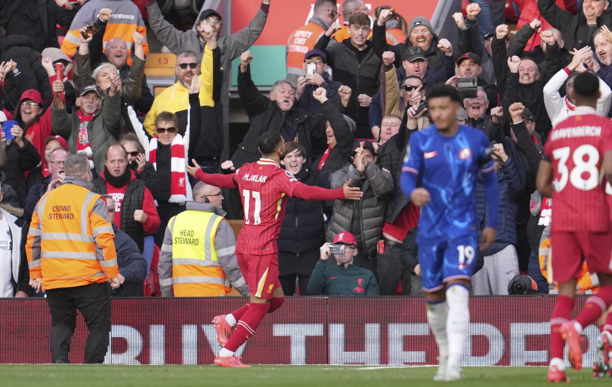 Mohamed Salah, Liverpool Chelsea | Liverpool je dobil derbi s Chelseajem. | Foto Guliverimage