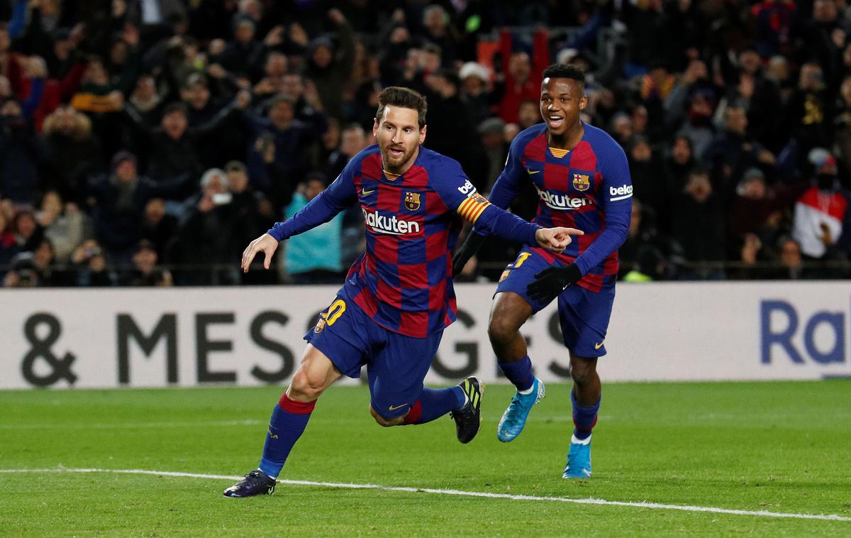 Lionel Messi | Lionel Messi je poskrbel, da je zmaga vendarle ostala doma v Barceloni. | Foto Reuters