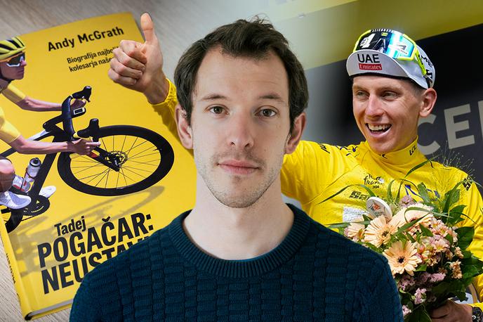 Andy McGrath | Britanski novinar Andy McGrath je napisal biografsko knjigo z naslovom Tadej Pogačar: Neustavljiv, ki je pred kratkim pri Mladinski knjigi izšla v slovenskem prevodu.