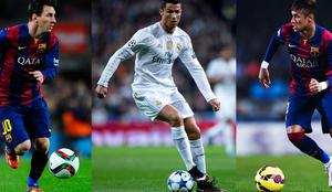Boj za zlato žogo 2015: kaj pravi statistika o Messiju, Neymarju in Ronaldu?