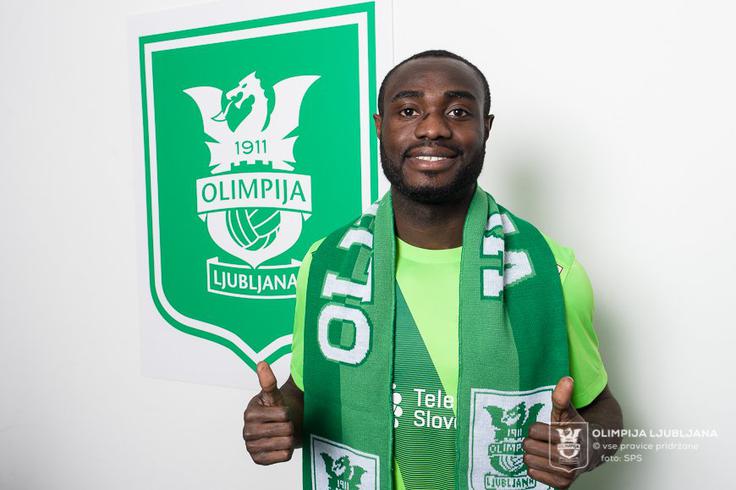 Kingsley Boateng se je vrnil po poškodbi in tudi zadel. | Foto: NK Olimpija Ljubljana