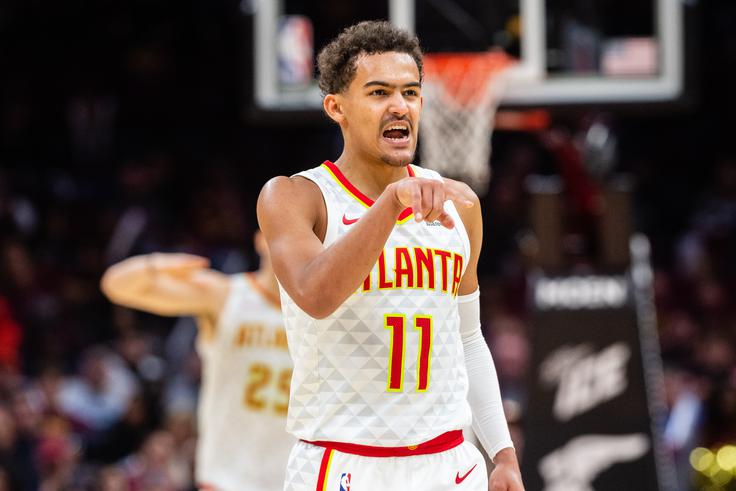Trae Young je najboljši asistent med novinci v ligi NBA, na tekmo pa dosega 17,5 točke. | Foto: Guliverimage/Getty Images