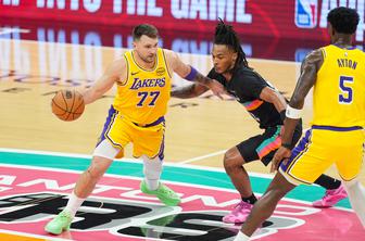 Lakersi prekratki kljub šovu Dončića v San Antoniu. Nova zvezdniška selitev v ligi NBA. #video