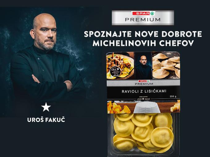 Chef z Michelinovo zvezdico Uroš Fakuč je za Spar Premium pripravil raviole z lisičkami in raviole s šparglji.  | Foto: 