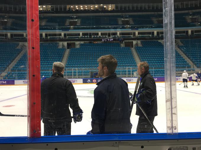 Današnji trening je bil miren, jutri pa se bodo že posvetili pripravam na prve nasprotnike, reprezentanco Kazahstana.  | Foto: Hokejska zveza Slovenije