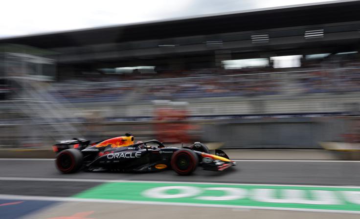 Max Verstappen je bil na prvem treningu na drugem mestu. | Foto: Reuters