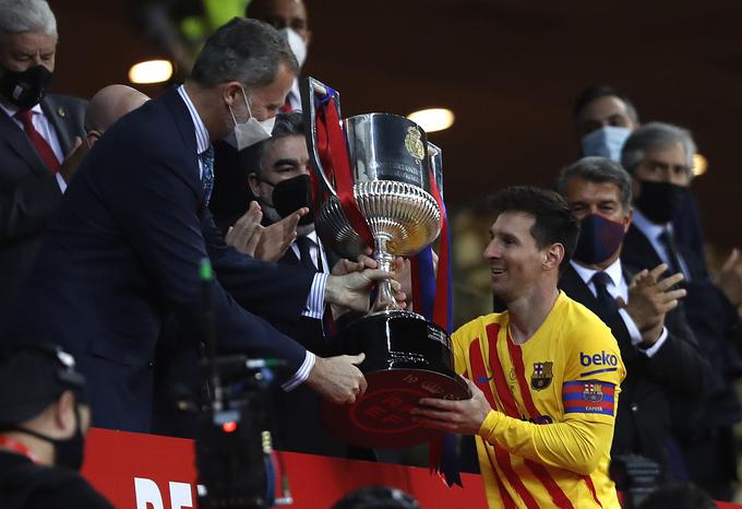 Lionel Messi je že odigral svoje v sezoni 2020/21. V njej je postal z Barcelono zmagovalec španskega pokala. | Foto: Guliverimage/Vladimir Fedorenko