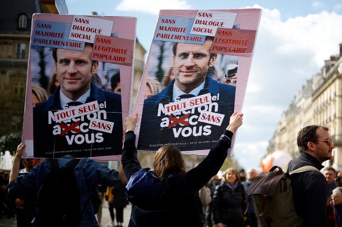 Francija, protesti | Po Franciji so potekali protestni shodi.  | Foto Reuters