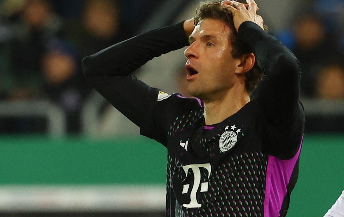 Bayern München  Thomas Müller |  Thomas Müller je zadel za vodstvo Bayerna že v 16. minuti, a nato se je tekma obrnila v drugo smer. | Foto Reuters