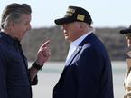 Gavin Newsom ter Donald in Melania Trump