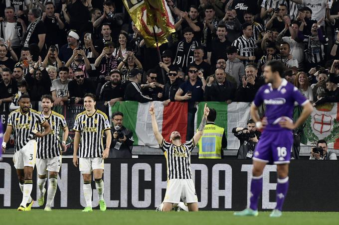 Federico Gatti je popeljal Juventus v vodstvo na srečanju proti Fiorentini. | Foto: Reuters