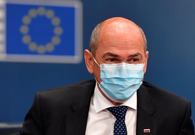 "Tako za Slovenijo kot za vse preostale članice Unije je ta trenutek še posebej občutljiv zaradi tega, ker nismo popolnoma prepričani, da je nevarnost z epidemijo koronavirusa mimo," je opozoril predsednik vlade Janez Janša. | Foto: Reuters