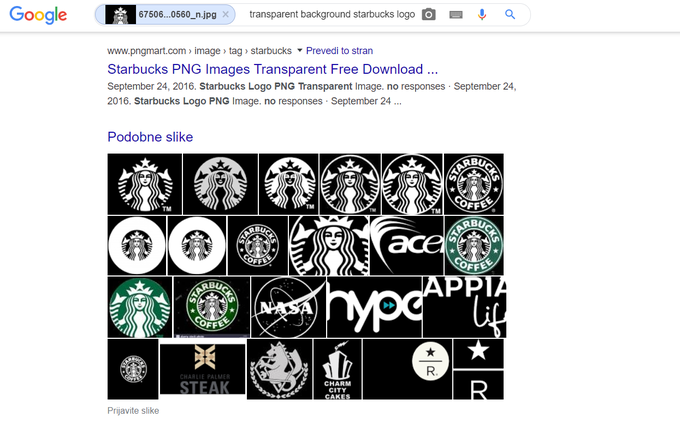 Starbucks Google | Foto: Matic Tomšič / Posnetek zaslona