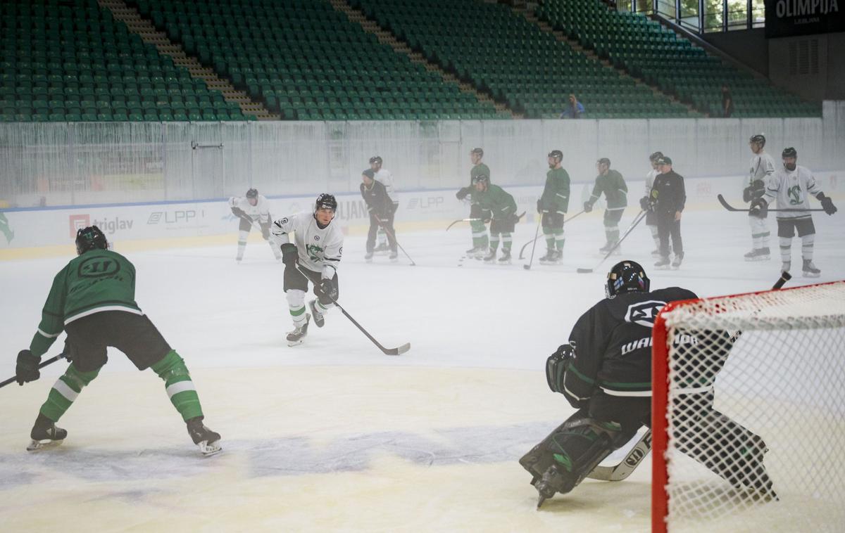 HK Olimpija Ljubljana | Olimpija bo sezono odprla v petek doma proti Dunaju. | Foto Boštjan Podlogar/STA