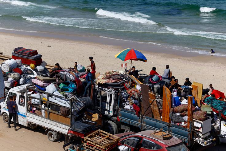 Gaza, Palestina, prebivalci, odhod, beg, vojna, Izrael | Foto: Reuters