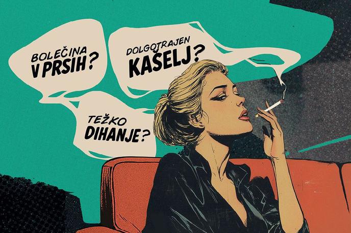 pljučni rak | Del letošnje ozaveščevalne kampanje o pljučnem raku, ki naslavlja predvsem ženske, pri katerih se ta bolezen najbolj krepi | Foto DOBSLO