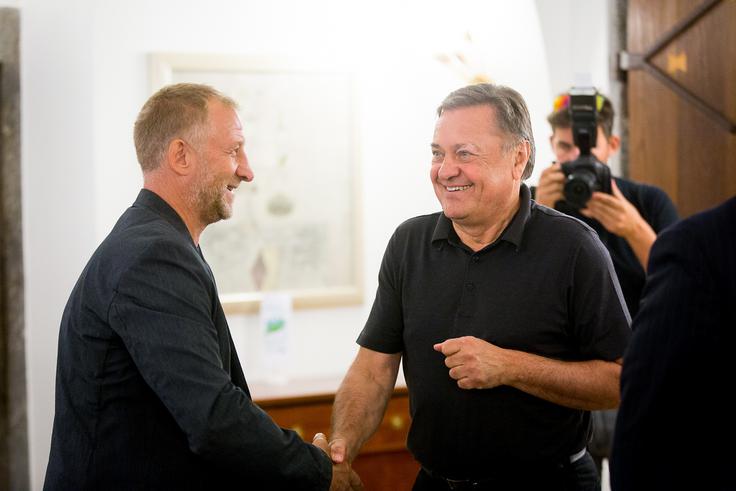 Dozdajšnji predsednik Tomaž Vnuk (novi predsednik prihaja iz vrst Slovenskih železnic) pravi, da imajo tudi podporo Mestne občine Ljubljana.
 | Foto: Žiga Zupan/Sportida