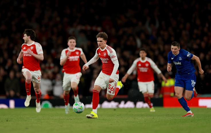 Max Dowman je postal najmlajši strelec v zgodovini premier league (od sezone 1992/93). | Foto: Reuters